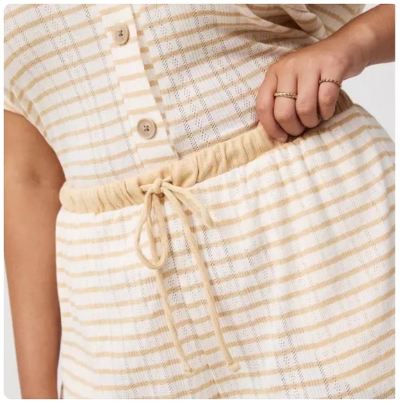 Torrid Striped Pointelle Knit Lounge Set - Picture 9 of 14